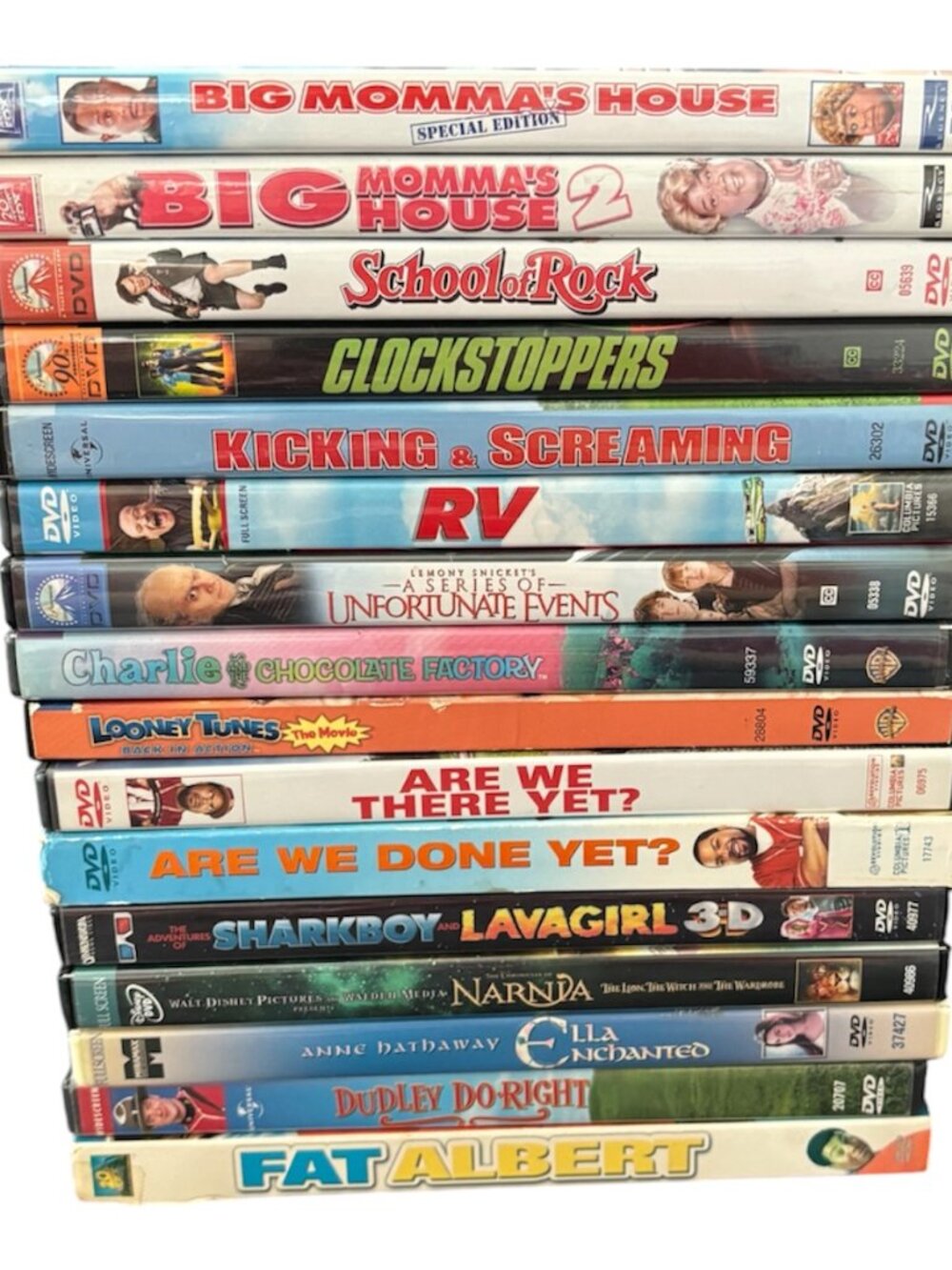 DVD'S Movie Mixed Lot Assorted Family/Kids/Pre Teens Titles 16 LOT